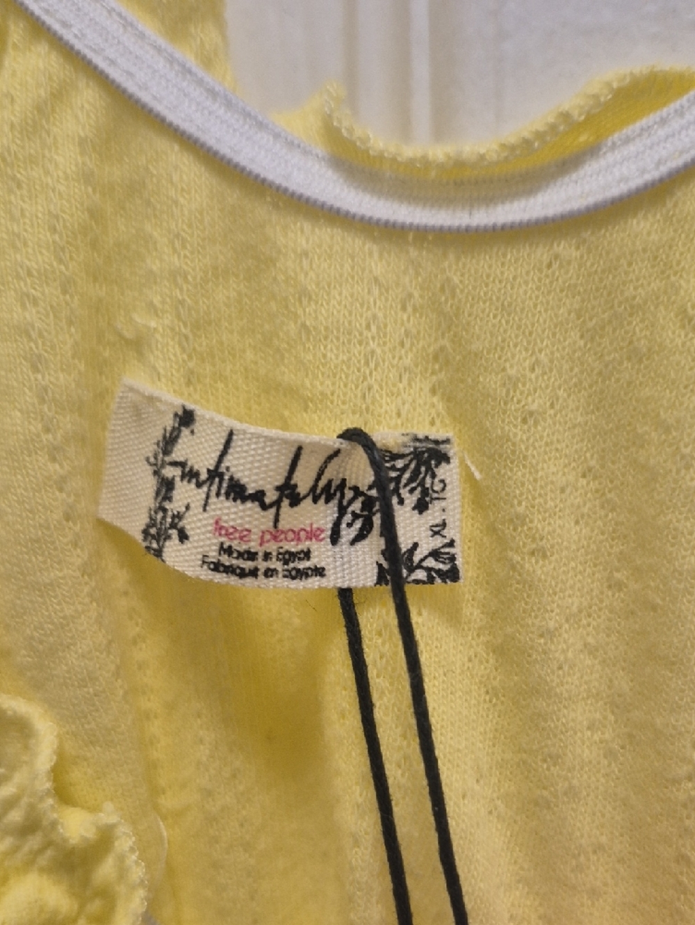 Free People Yellow Ruffle-Edge Tank - Picture 3 of 12